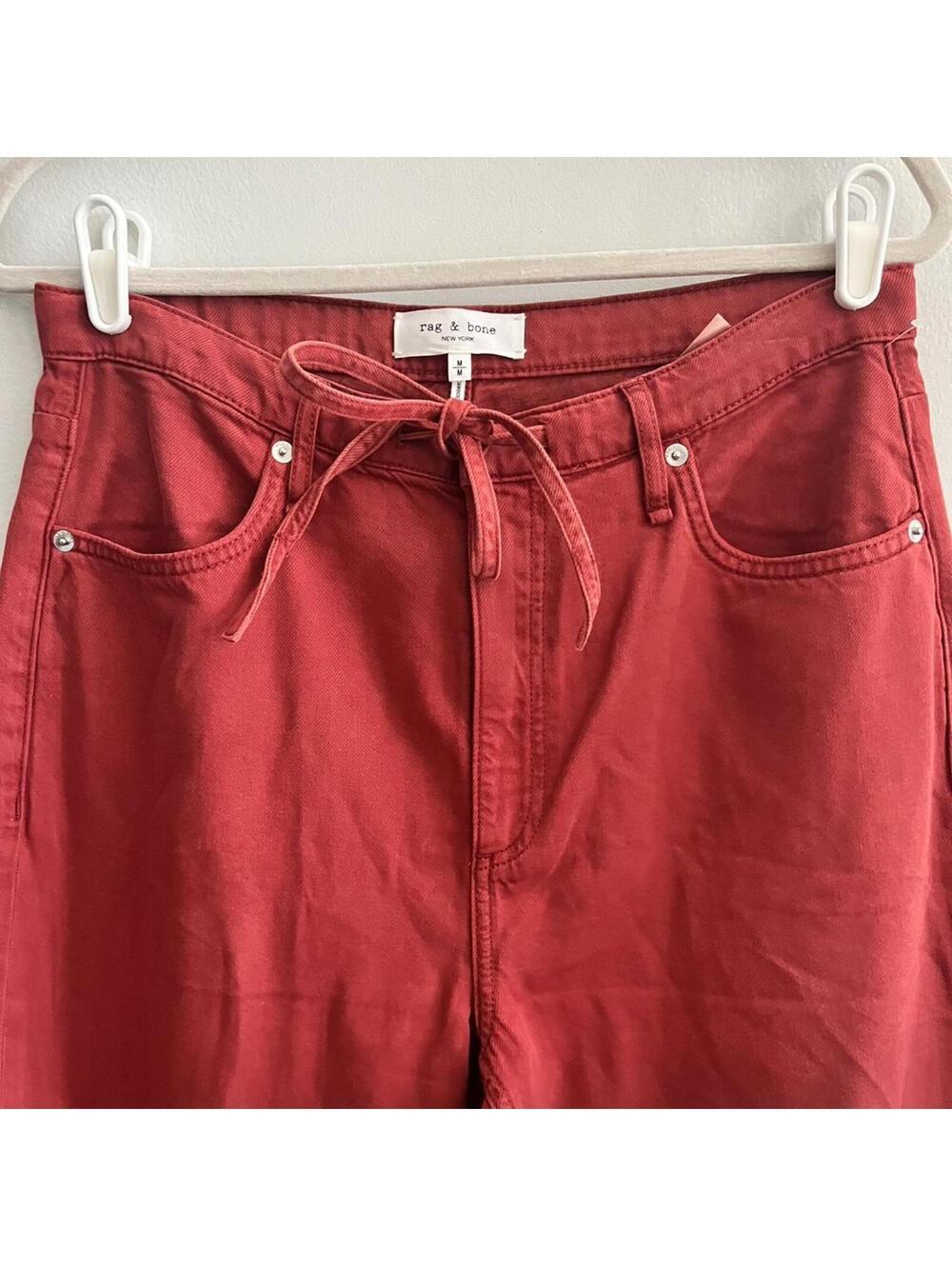 rag & bone Phoebe Drawstring High Rise Wide Leg Jeans in Sienna - Picture 6 of 9
